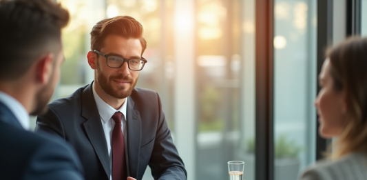 Revenus pour prêt immobilier : Quels sont les critères d’éligibilité ? Personne élégante rencontrant un conseiller bancaire dans un bureau moderne